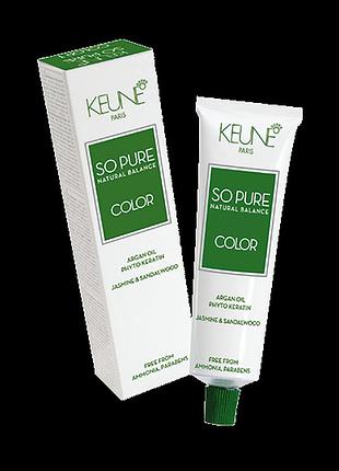 Крем-фарба keune без аміаку so pure color 8.31 light amber blonde 60 мл