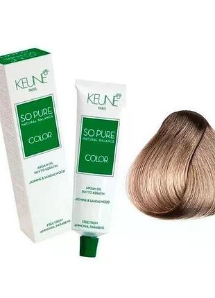 Крем-краска keune без аммиака so pure color 9.32 very light beige blonde 60 мл