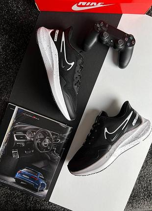 💎мужские кроссовки nike air zoom winflo 8 shield black white space
