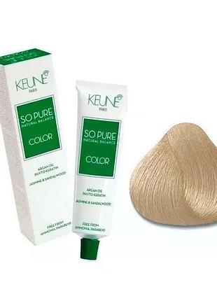 Крем-краска keune без аммиака so pure color 10 lightest blonde 60 мл
