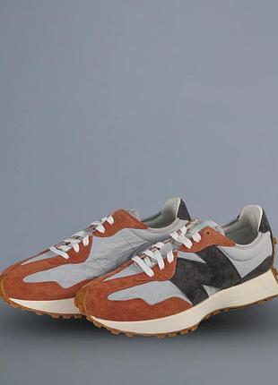 Нові оригінальні кросівки взуття new balance 327 orange & grey ms327jc1-43