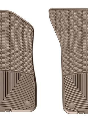 Коврики в салон audi q7 2016-/q8 2018- бежевые, передние, weathertech w376tn