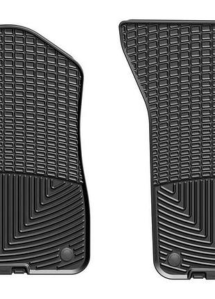 Коврики в салон audi q7 2016-/q8 2018-, передние, черные, weathertech w376