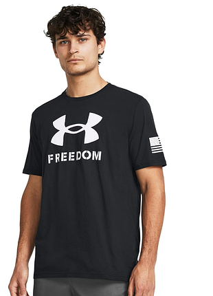 Оригінал under armour freedom flag printed t-shirt футболка 1392970