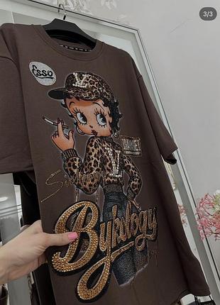 Футболка з камінцями люкс корея дівчинка