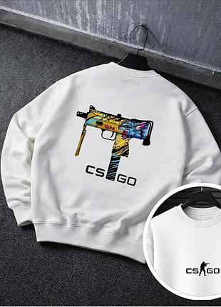 Крутой принтованный свитшот cs go