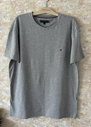 Базовая футболка котон tommy hilfiger унисекс