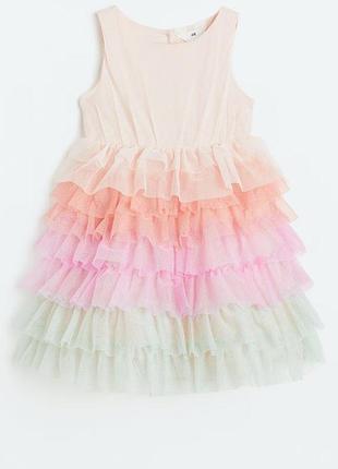 Фатиновое платье праздничное h&amp;m 116