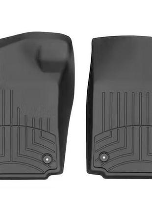 Коврики в салон bmw ix 2022-, передние сплошные, черные, weathertech 4417351
