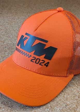 Бейсболка ktm 2024 rc16 orange bleeder special edition  trucker cap
