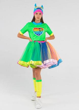 Поп ит девчонка зеленый «pop it girl» костюм для аниматоров