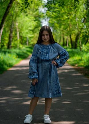 Платье вышиванка для девочки 158
