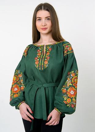 Женская вышиванка блуза 44