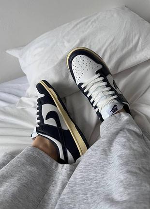 Кроссовки nike dunk low vintage navy