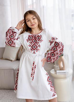 Платье вышиванка для девочки 140