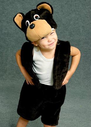 Карнавальний костюм ведмедик буре хутро