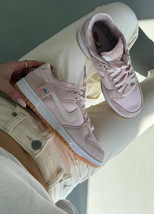 Кроссовки nike sb dunk «teddy bear pink» premium