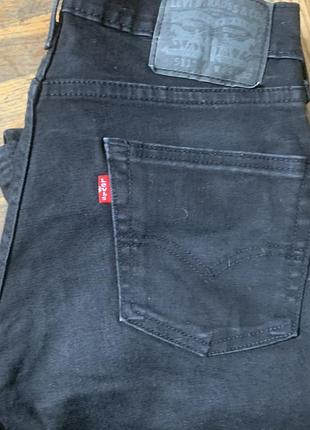 Джинси левіс, levi’s чорного кольору, модель 511, w29 l32
