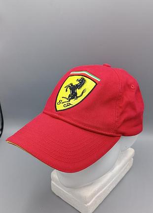 Кепка ferrari официальная красная формулы-1, аксессуар, оригинальная коллекция гоночных автомобилей