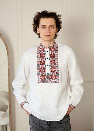 Вышиванка мужская с планкой