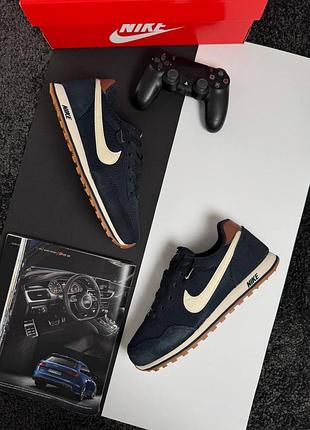 💎чоловічі кросівки nike md runner 2 dark navy beige