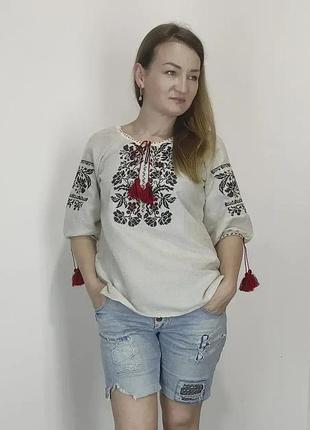 Жіноча вишиванка блуза 56
