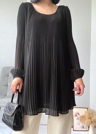 Плісерована подовжена блуза, р-р 14/xl