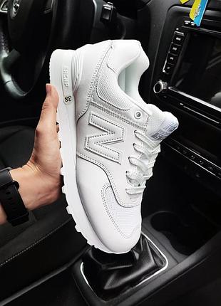 Женские кроссовки new balance 574 белые