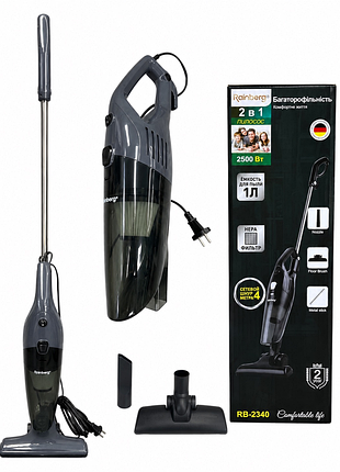Ручний вертикальний пилосос rainberg 2500w 2 в 1.
