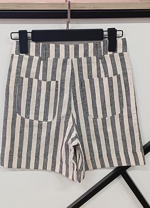Полосатые шорты zara 2