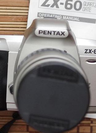 Фотоапарат pentax zx-60 + smc 28-90 mm з кришкою, ременем, батарейками та мануалом