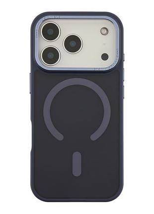 Панель-накладка tpu goldencis matte with magsafe for iphone 17 pro max dark blue