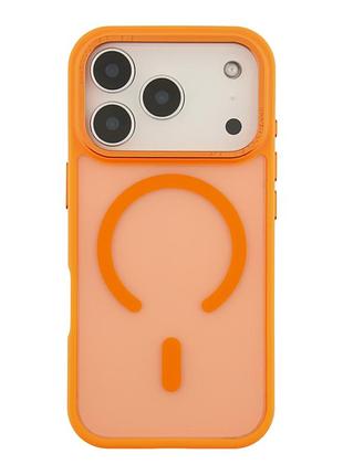 Панель-накладка tpu goldencis matte with magsafe for iphone 17 pro orange