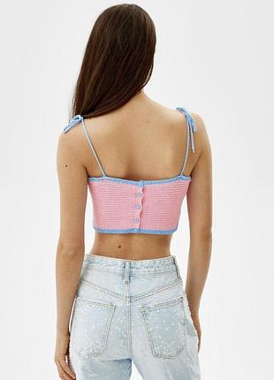 Вʼязаний топ bershka🌿