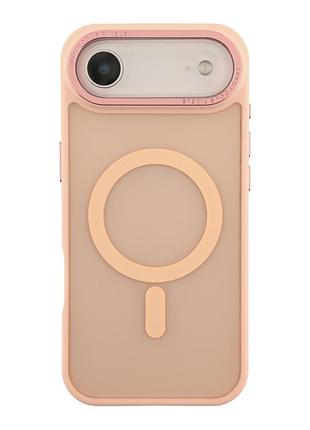 Панель-накладка tpu goldencis matte with magsafe for iphone 17 air pink