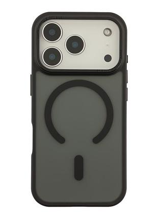 Панель-накладка tpu goldencis matte with magsafe for iphone 17 pro black