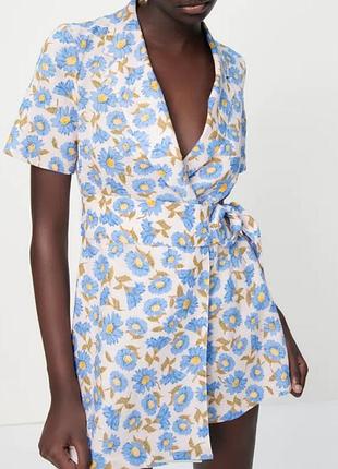 Zara ромпер комбінезон льон шорти