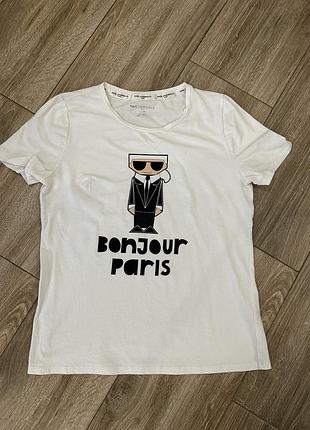 Оригінальна футболка karl lagerfeld
