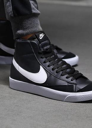 Кроссовки nike blazer high black