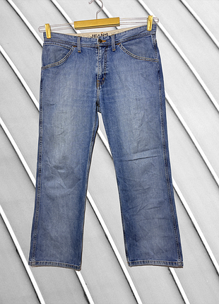 Мужские голубые джинсы big jeans star w36 l30 оригинал прямого кроя regular straight плотный качественный деним бег джинс стар стан идеал xl 2xl