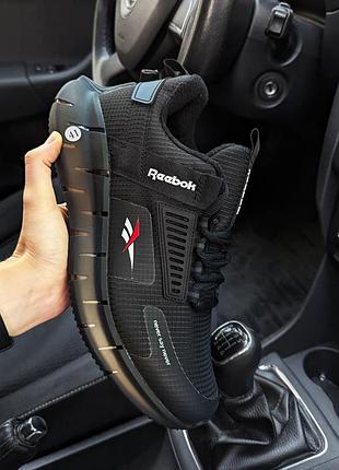 Чоловічі кросівки reebok zig kinetica чорні з білим (термо)