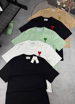 Стильні футболки ami paris big coeur
