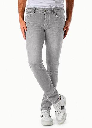 Джинсы мужские drykorn jaz slim fit светло-серый деним мягкий эластичный 36 / l-xl
