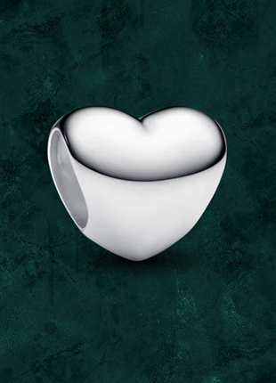 Посеребренная бусина шарм "маленькое серебряное сердце" pandora (пандора) 793998c00