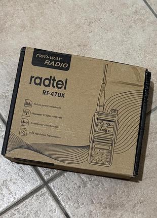 Radtel rt-470x портативна рація 136-520mhz tx/rx, am/fm, акб 2600 mah, 5w, type-c