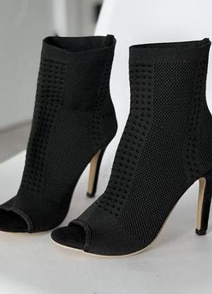 Тканевые танцевальные туфли для хай хилс (high heels) (размер 41/26 см)