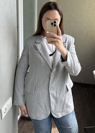Жакет піджак сірий