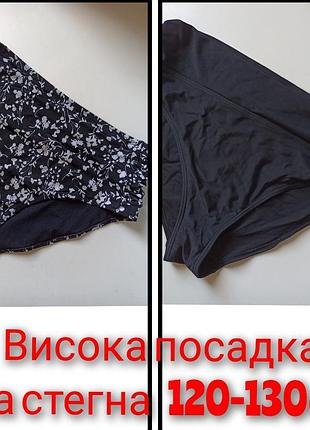 Плавки черные большой размер высокая посадка