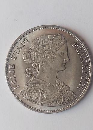Монета freie stadt frankfurt 1866 года