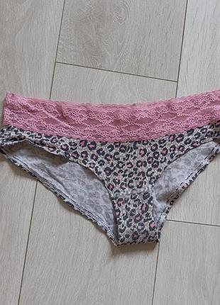 Ажурні трусики котонові труси кружевні victoria's secret m м 10 38 46